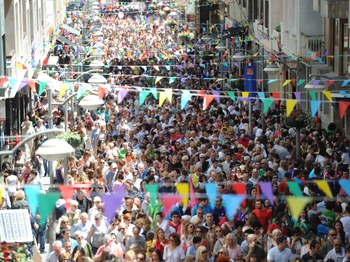 Eibar en fiestas. Foto: Felix Morquecho.