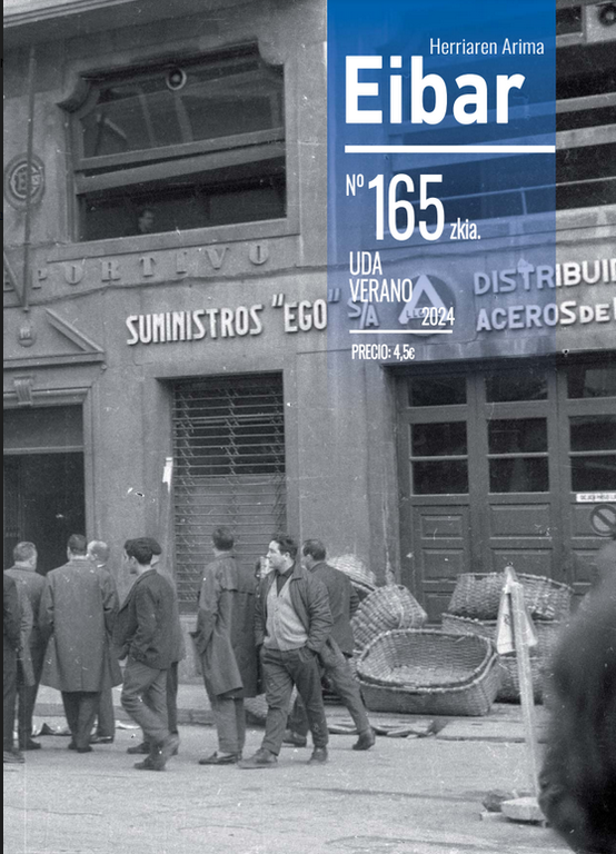 El último número de la revista Eibar (165), el correspondiente al mes de junio de 2024, ya está en esta web