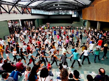 Ensayo del 10 de mayo de 2024 en Errebal. Foto: Oier Araolaza. Kezka Dantza Taldea.