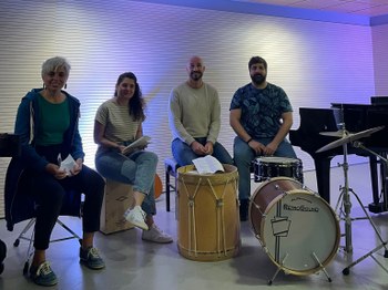 Imagen de la rueda de prensa organizada para presentar el inicio del nuevo curso musical de la Escuela Municipal de Música.