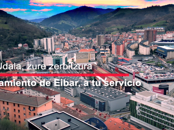 Imagen del eslogan del vídeo corporativo del Ayuntamiento de Eibar.