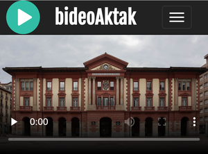 Imagen del apartado de vídeo-actas del Ayuntamiento de Eibar.