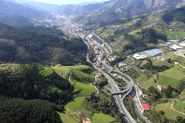 Vista áerea de Eibar.