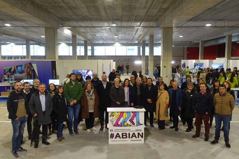 Lanbide Heziketako VI. #ABIAN Azokaren inaugurazio ekitaldiaren irudia. Argazkia: Debegesa.