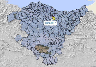 Eibar hiriaren kokapena