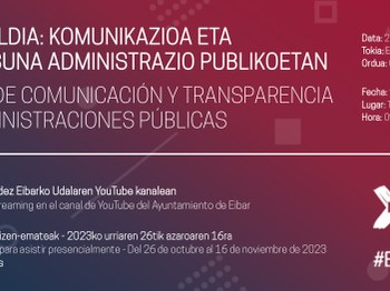 Bigarren aldiz antolatu den 'Komunikazioa eta Gardentasuna administrazio publikoetan' izeneko Jardunaldia.