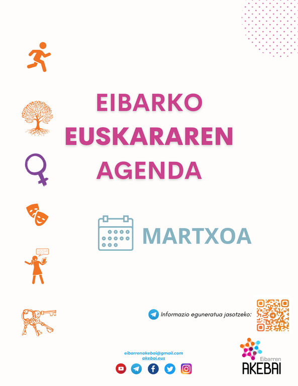 Eibarko euskararen agenda: martxoa