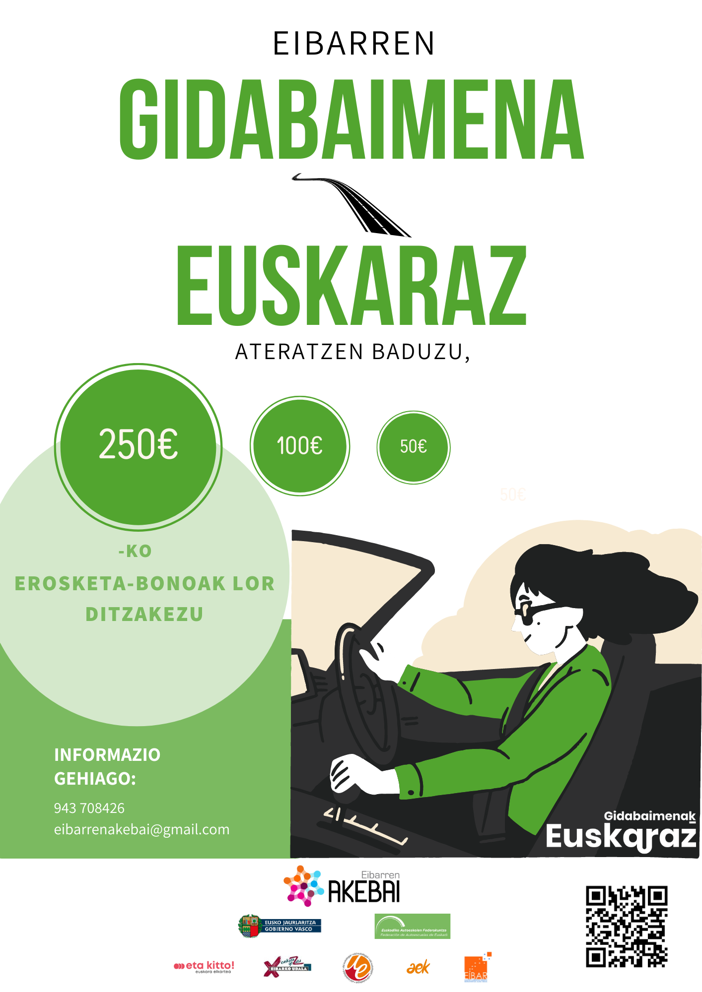 Sariak gidabaimena euskaraz ateratzen duten gazteentzat